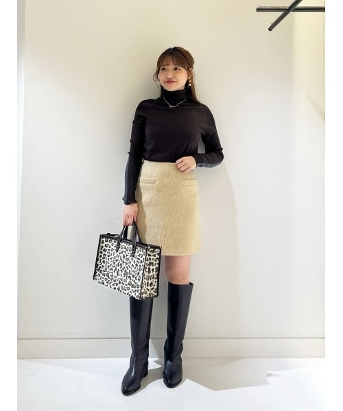 allureville（アルアバイル） スカート モヘヤシャギーミニスカート