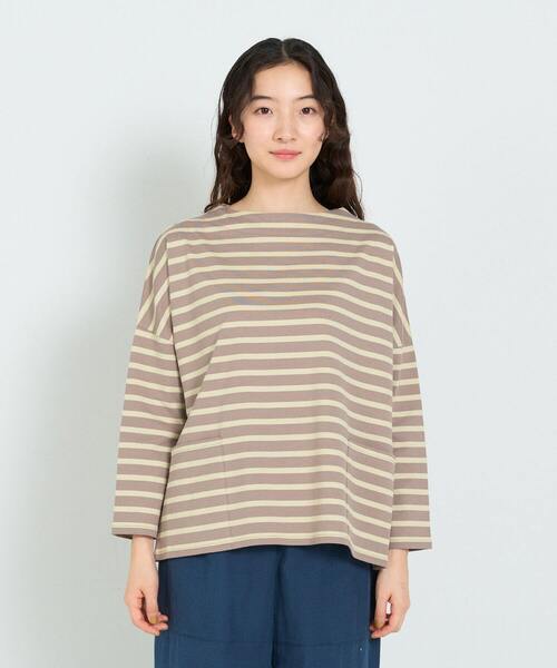 conges payes ADIEU TRISTESSE tシャツ MVS天竺ボーダーバスク
