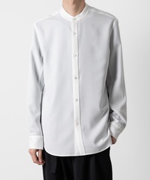 シャツ PE コンパクトツイル バンドカラードレスシャツ / PE COMPACT TWILL BAND COLLAR DRESS SHIRT メンズ｜ZOZOTOWN Yahoo!店