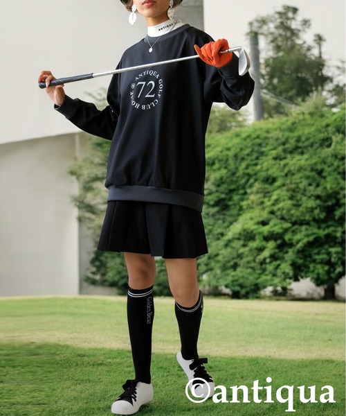 ディズニープリンセスのベビーグッズも大集合 antiqua tシャツ Tシャツ ゴルフヒートトップス レディース レディースウェア