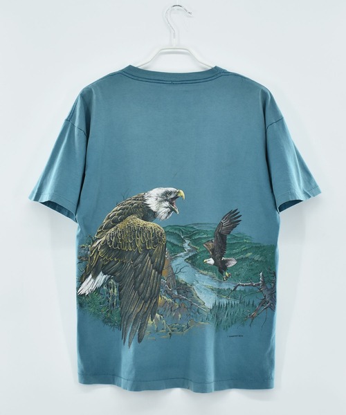 VINTAGE tシャツ 「ヴィンテージ古着」90's HABITAT イーグル アニマル