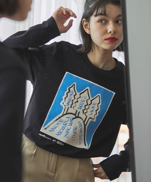 AIGLE / エーグル 【AIGLE for more trees】Lee Izumida×AIGLE チャリティ グラフィック 長袖Ｔシャツ #5 AIGLE tシャツ 「AIGLE for more trees」Lee Izumida×AIGLE