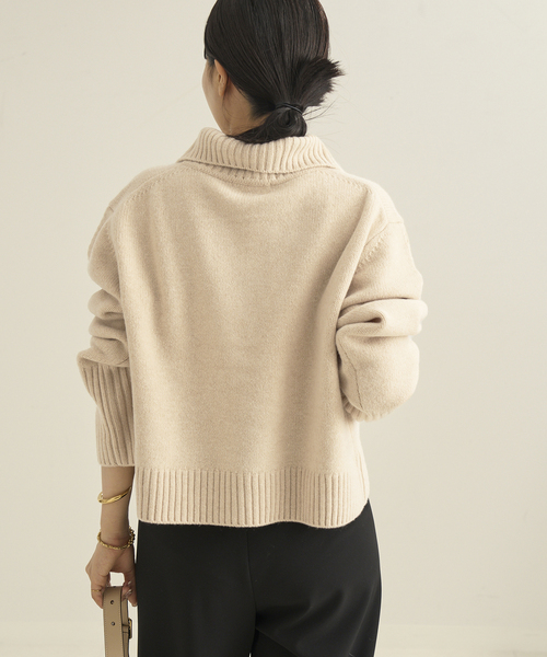 plage ニット セーター pooginook zip up レディース : ZOZOTOWN