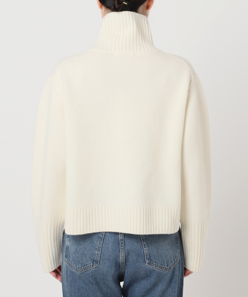プラージュ Plage 24AW pooginook zip up ニット セーター ハーフジップ グレー /DF ■OS レディース plage ニット セーター pooginook zip up レディース : ZOZOTOWN