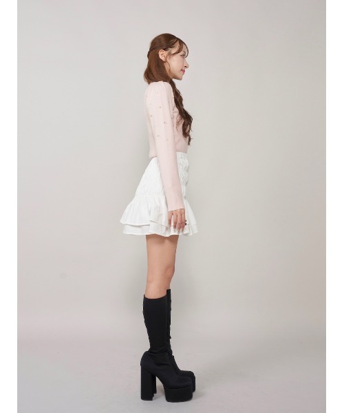 【darich】 フリルミニスカート Darich スカート シャーリングフリルミニスカート : ZOZOTOWN