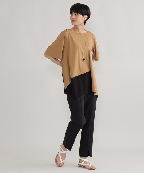 [EVEX by KRIZIA] трикотаж с коротким рукавом 40 Brown женский 