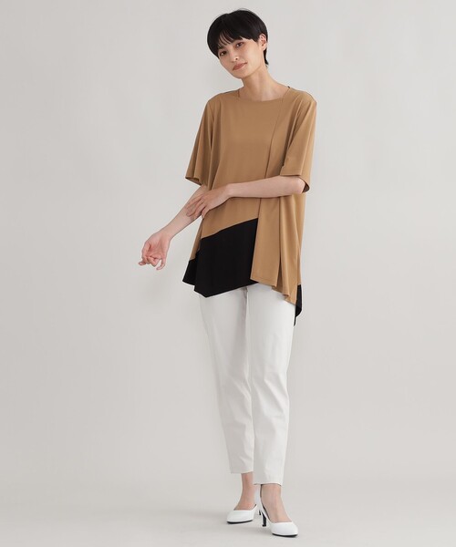 [EVEX by KRIZIA] трикотаж с коротким рукавом 40 Brown женский 