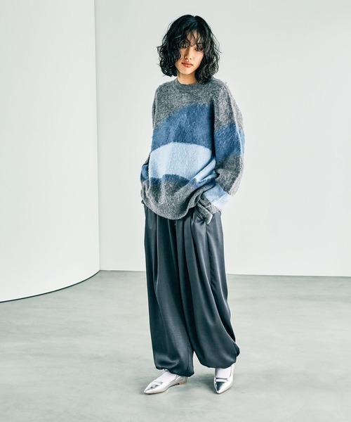 LEPSIM パンツ 2タックサテンパンツ 253183 レディース