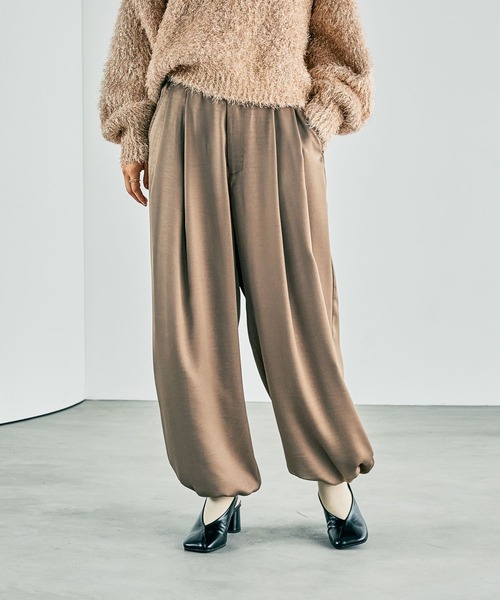 dell製　310DA LEPSIM（レプシィム） パンツ 2タックサテンパンツ 253183 レディース