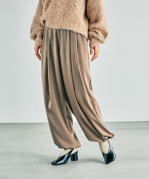LEPSIM パンツ 2タックサテンパンツ 253183 レディース