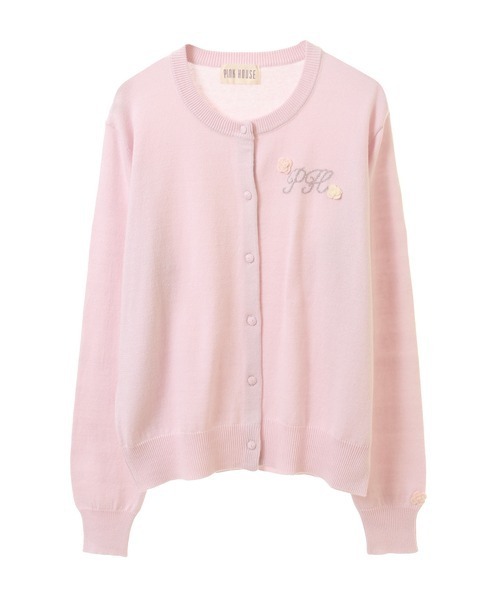 PINK HOUSE ニットジャケット カーディガン モチーフ付き透かし編みカーディガン｜ピンクハウスオフィシャル