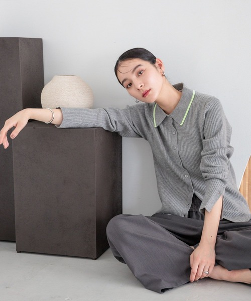 ぷーページ LOWRYS FARM（ローリーズファーム） カーディガン ハイショクエリ