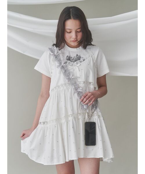 merry jenny（メリージェニー） tシャツ cat frill tee レディース