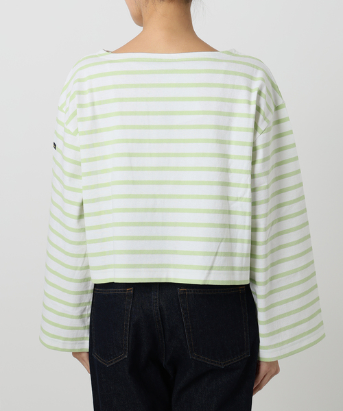 tシャツ Le minor/ルミノア SLOBE別注 ショートボーダープルオーバー レディース セール】Le minor/ルミノア SLOBE別注 ショートボーダープル