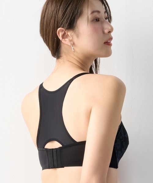 AMOSTYLE ブラジャー 美姿勢サポートブラ ヒーリングウェーブ「C
