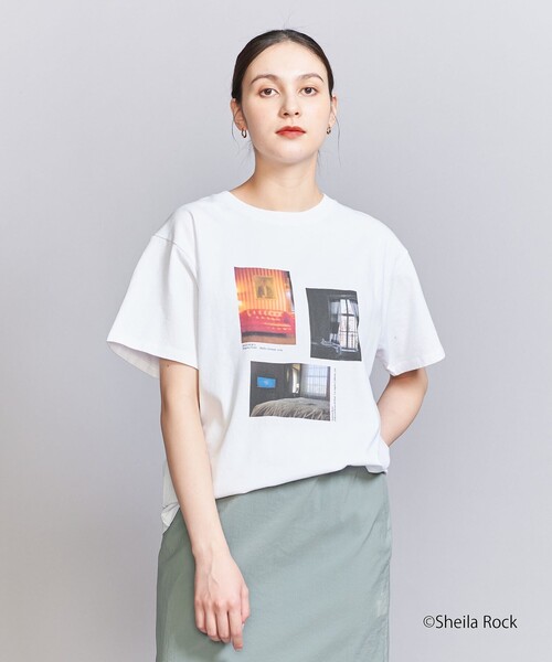 STONES BROCKUM Tシャツ プリント ホワイト レディース S相当 セール】【別注】GOOD ROCK SPEED_NYCプリントTEE（Tシャツ