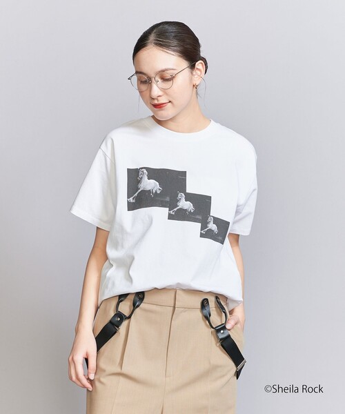 tシャツ 「別注」「BALMY DAYS」プリント Tシャツ レディース 別注】＜BALMY DAYS＞プリント Tシャツ（Tシャツ/カットソー