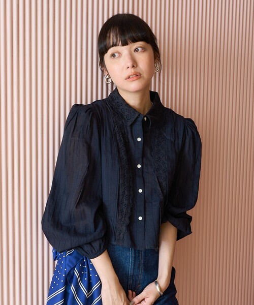 【vintage】ヴィンテージ　インド綿ブラウス FREAK'S STORE（フリークスストア） ブラウス シャツ 夏 インド