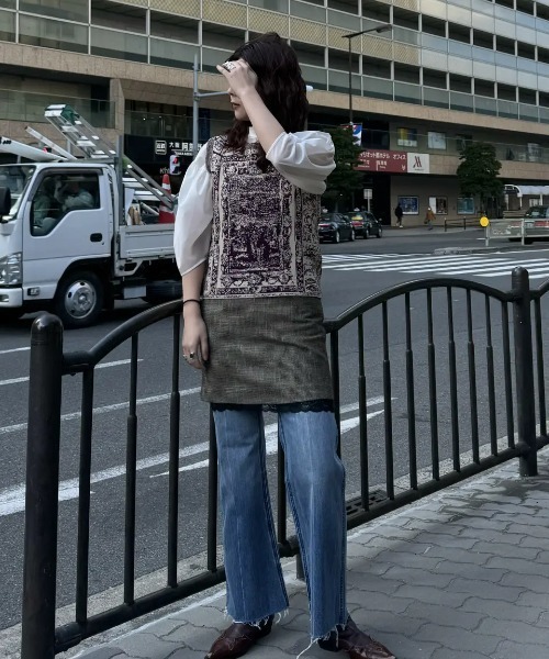 ベスト ジレ (mici)HOROSCOPE JQ. KNIT VEST レディース ROSE BUD ベスト ジレ (mici)HOROSCOPE JQ. KNIT VEST