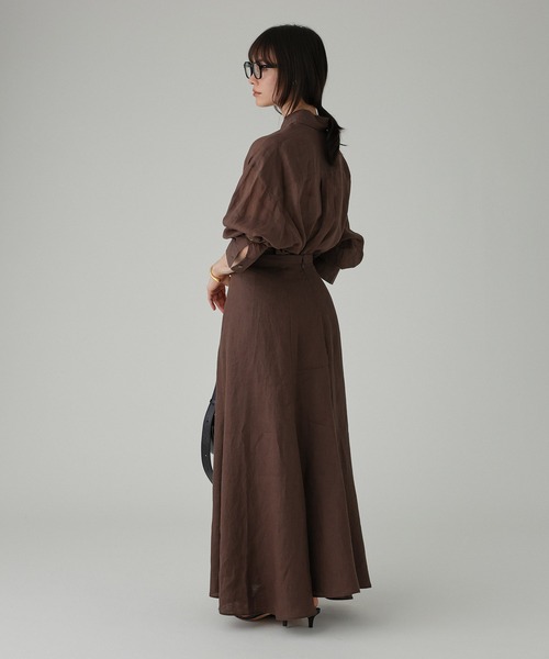 BABYLONE ブラウス シャツ ラミーシアーオーバーシャツ