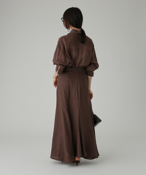 BABYLONE ブラウス シャツ ラミーシアーオーバーシャツ