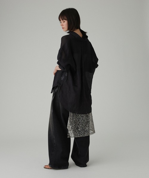 BABYLONE（バビロン） ブラウス シャツ ラミーシアーオーバーシャツ