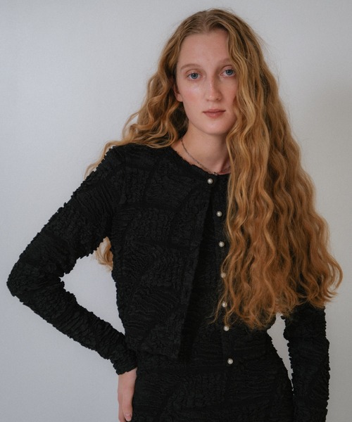 カーディガン swell jacquard cardigan レディース