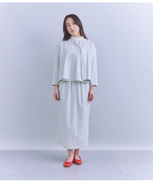 SIPULI / シプリ Lusuter Soft Jersey クルーネックカーディガン セール】Lusuter Soft Jersey クルーネックカーディガン（T