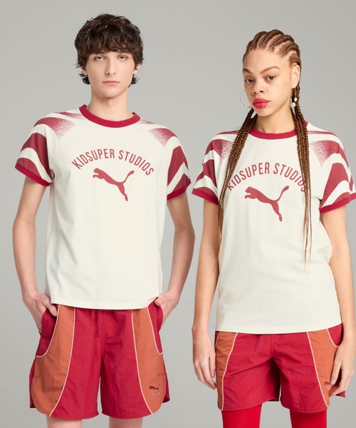 国内発送 PUMA x KIDSUPER リンガー Tシャツ コラボ 2カラ− プーマ PUMA PUMA PUMA X KIDSUPER RINGER TEE（プーマ×キッド