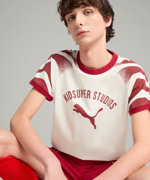国内発送 PUMA x KIDSUPER リンガー Tシャツ コラボ 2カラ− プーマ PUMA PUMA PUMA X KIDSUPER RINGER TEE（プーマ×キッド