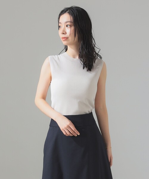 ニット セーター ダブルフェイスシアーニット レディース Demi-Luxe BEAMS ニット セーター シアー プルオーバー