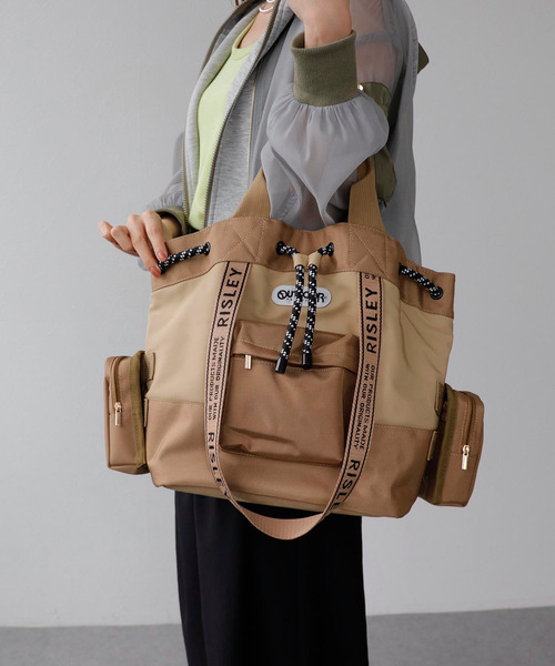 OUTDOOR PRODUCTS トートバッグ 「RISLEY×OUTDOOR PRODUCTS」 W