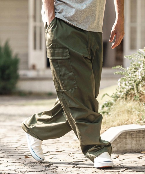 CAMBIO（カンビオ） カーゴパンツ mp13624- TCツイル裾ゴムストッパー