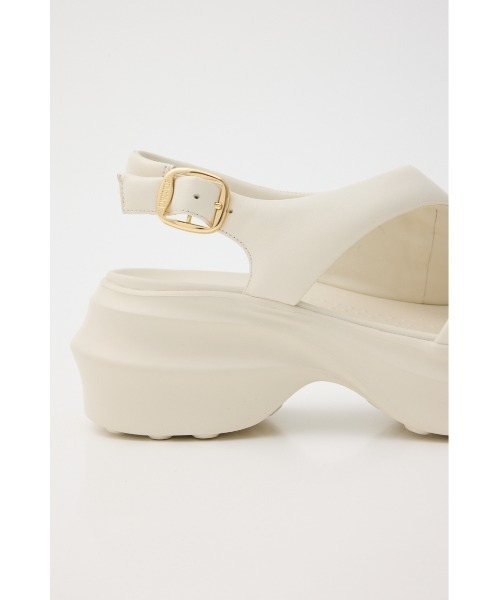 【美品】STACCATO シルバーラメ　厚底　スポーツサンダル STACCATO(スタッカート)｜バウムプラットフォームサンダル