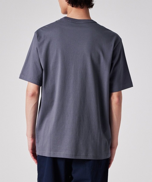 Paul Smith　デザインシャツ Cropped Logo” ソリッド オープンカラーシャツ