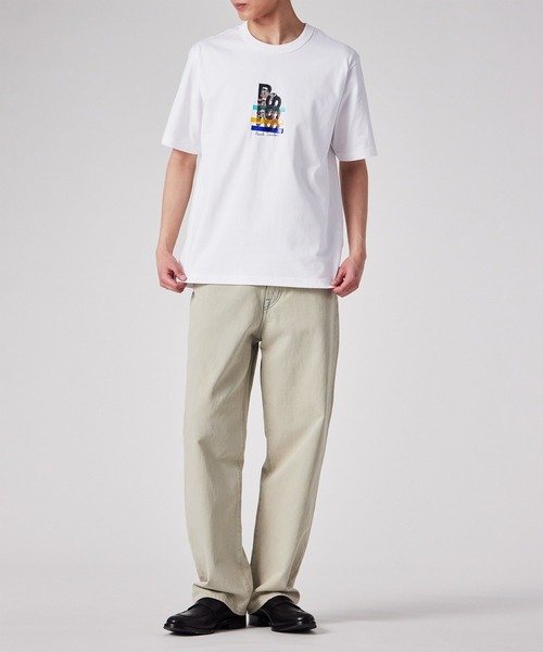 ★Paul Smith★カラーテープ ヘビー コットン 半袖 Tシャツ PS Paul Smith tシャツ Zebra Stride” 半袖Tシャツ / 152562