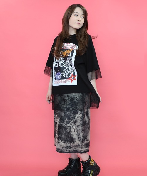 お纏め3点　152631：スカラーちゃん柄メッシュ切替BIG-T 152631：スカラーちゃん柄メッシュ切替BIG-Tの通販-ScoLar