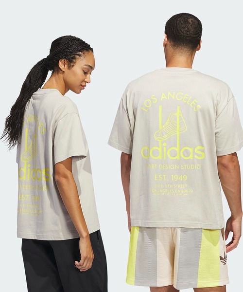 【adidas】ジャバー・スカイフック ルーズフィットTシャツ/white adidas】ジャバー・スカイフック ルーズフィットTシャツ/white