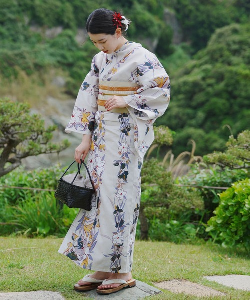 utataneオリジナルデザイン 国内染色 浴衣 帯セット utatane 浴衣 選べる浴衣3点セット utataneオリジナル 国内染色 小袋帯