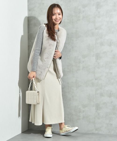 INTERPLANET（インタープラネット） ベスト ジレ エコファー＊ムートン