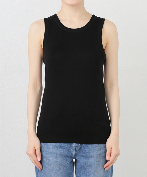 タンクトップ ノースリーブ Mer-Cottonセーターマシーン ノースリーブ レディース IENA タンクトップ ノースリーブ Mer-Cotton セーターマシーン