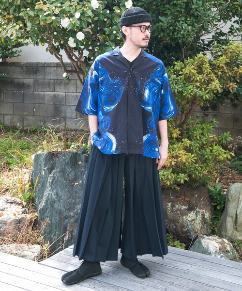 カヤ ワイドパンツ パンツ 「カヤ」夜趣 袴ならいメンズパンツ メンズ