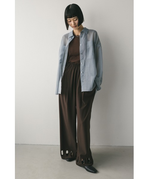 スタイルミキサー（STYLEMIXER）/ヘムホールリラックスパンツ STYLEMIXER（スタイルミキサー） パンツ ヘムホールリラックスパンツ