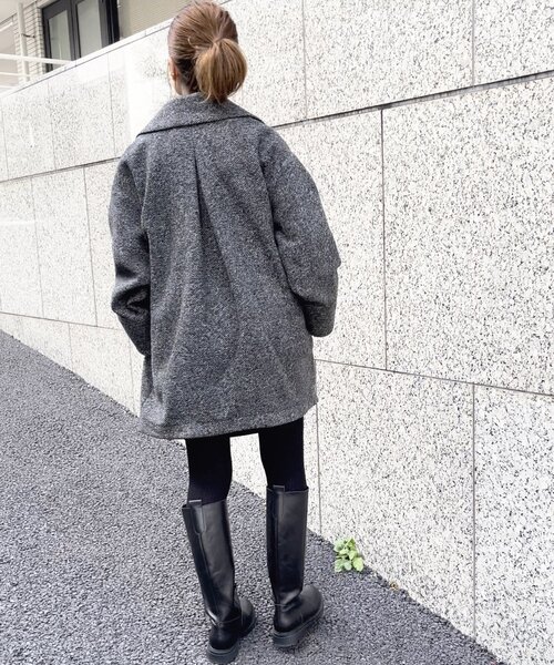 極美品✨スピック&スパン 24AW ジャケットコート　袖裏地有　38 グレー 極美品✨スピック&スパン 24AW ジャケットコート 袖裏地有 38 グレー Spick