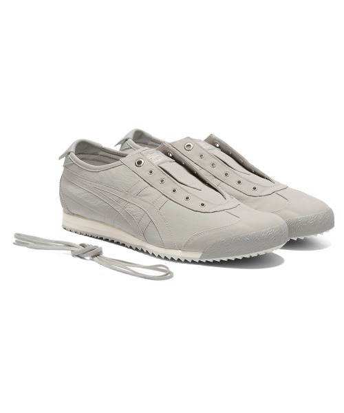 ❤️良品❤️オニツカタイガー メキシコ66 スリッポン 25 グレー Onitsuka Tiger オニツカタイガー メキシコ スリッポン