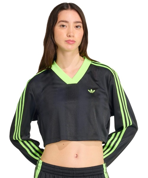 tシャツ adidas JACQUARD LS TOP / アディダス ジャガード ロング スリーブ トップ レディース