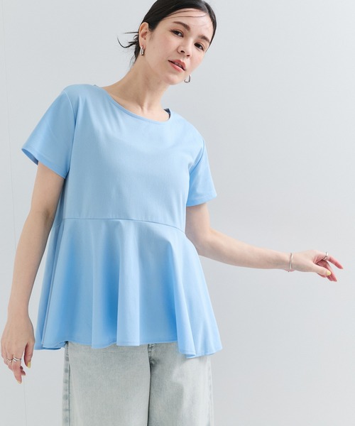 rirandture♡フレンチペプラムカットソー　ミント Rirandture（リランドチュール）の「フレンチペプラムカットソー（T