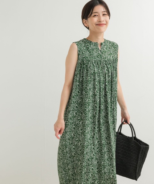 SooR Ploom 花柄ノースリーブワンピース ノースリーブ 花柄 ワンピース サマードレス XL [OP340] | Roses