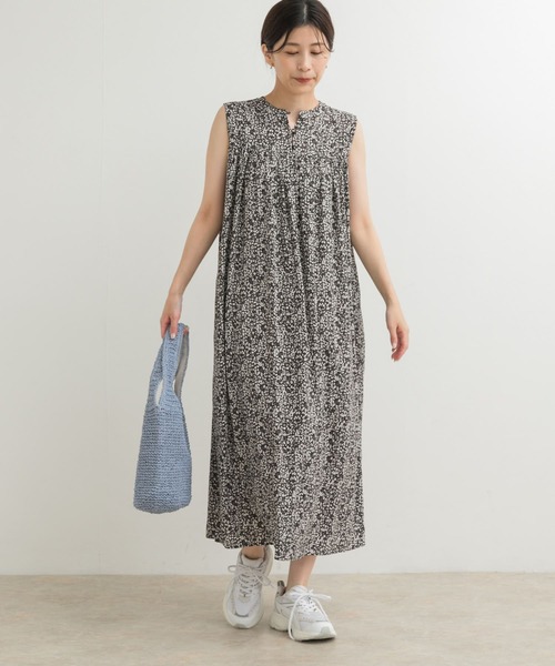 SCAPA ノースリーブ 花柄 ワンピース mode-7895_00.jpg?basethum=225