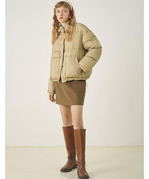 Fano Studios」 ダウンジャケット L ベージュ レディース